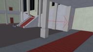 Go to the other side of the marked wall to get the Rengoku sword (Image via Roblox)